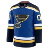Män Ishockey St. Louis Blues tröja med eget tryck Fanatics Premium 2024-25 Blå Hemma